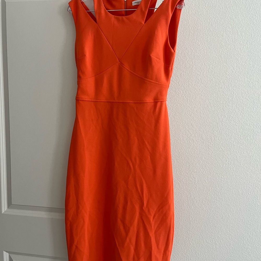 Calvin Klein Vibrant Orange Dress